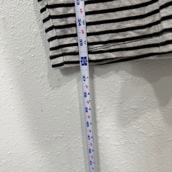 Lou & Grey Striped Mock Neck Long Sleeve Midi Dress XS Casual Comfort - Picture 4 of 6